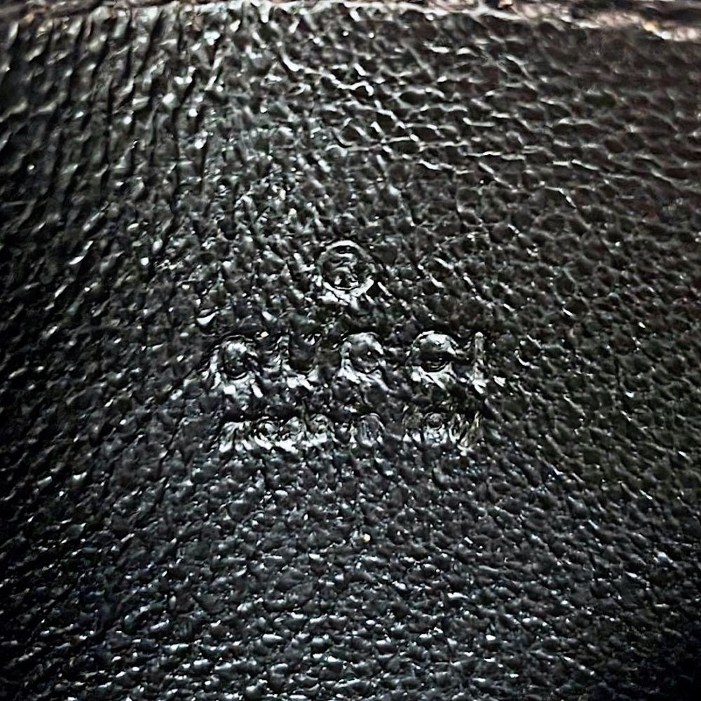 Authentic Gucci Brown Leather Guccissima Card Holder - Picture 6 of 7